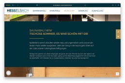 Copytexte für Saunaangebot Hesselbach